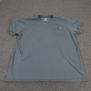 Dickies Shirt Mens 3XLT Green Workwear Pocket Tee Tagless Short Sleeve Cotton
